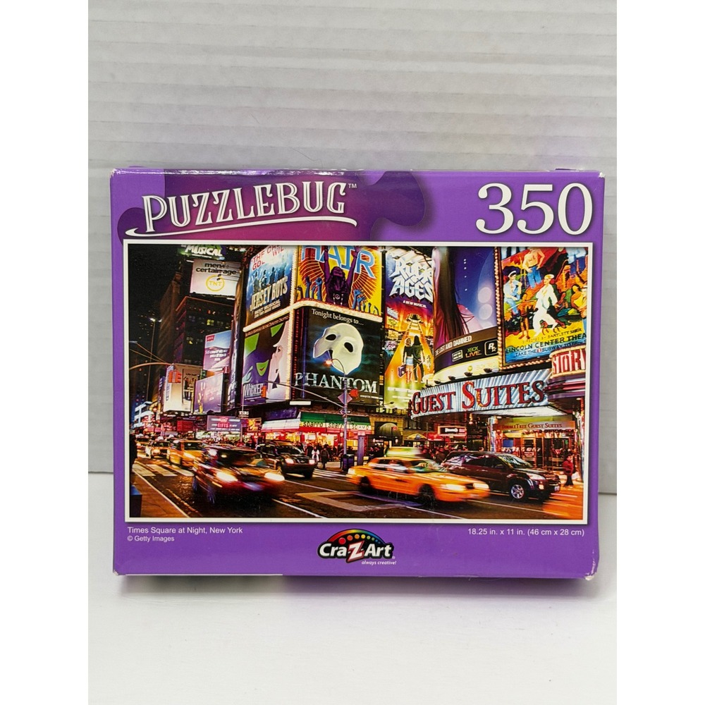 Cra-Z-Art Puzzlebug Times Square at Night New York 350 Piece Jigsaw Puzzle New